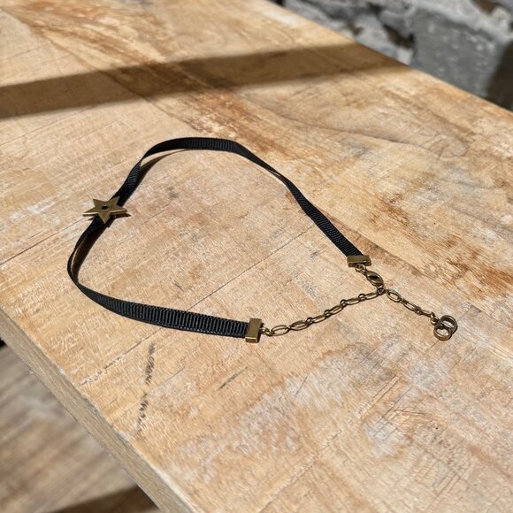 Dior Gold Star Ribbon Choker Necklace - Picture 4 of 6